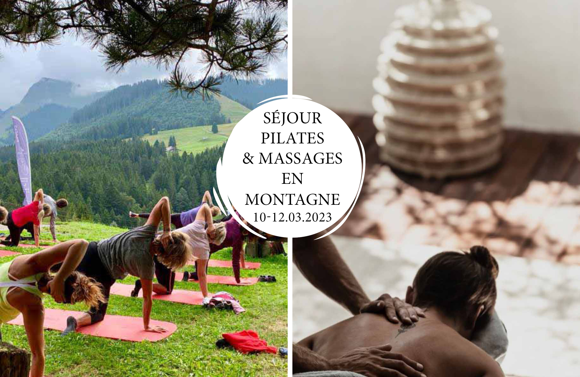 You are currently viewing Séjour Pilates et Massages en montagne – 10, 11 & 12 mars 2023